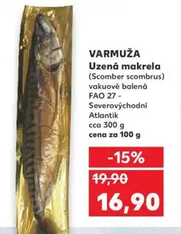 Kaufland VARMUŽA Uzená makrela nabídka