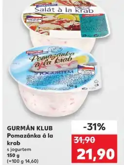 Kaufland GURMÁN KLUB Pomazánka á la krab nabídka