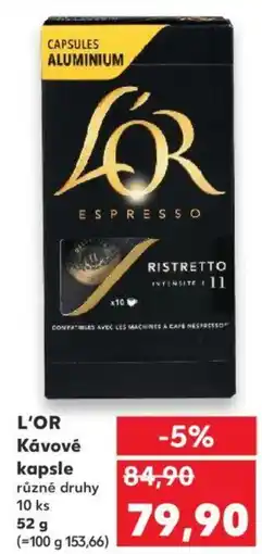 Kaufland L'OR Κάνονέ kapsle nabídka