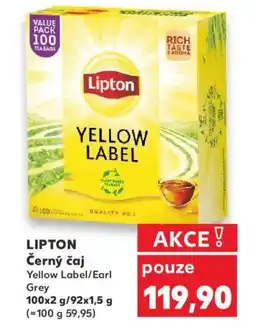 Kaufland LIPTON Černý čaj nabídka
