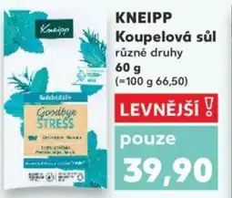Kaufland KNEIPP Koupelová sůl nabídka