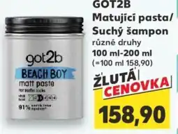 Kaufland GOT2B Matující pasta/ Suchý šampon nabídka