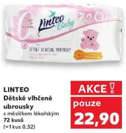 Kaufland LINTEO Dětské vlhčené ubrousky nabídka