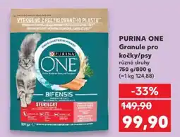 Kaufland PURINA ONE Granule pro kočky/psy nabídka