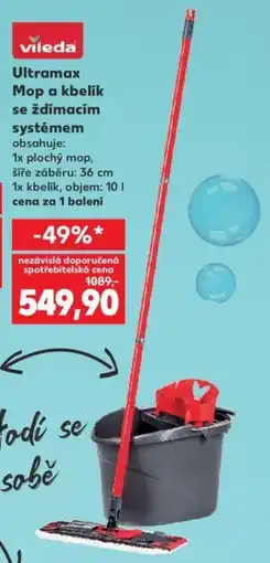 Kaufland Ultramax Mop a kbelík se ždímacím systémem nabídka