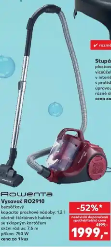Kaufland Vysavač RO2910 nabídka