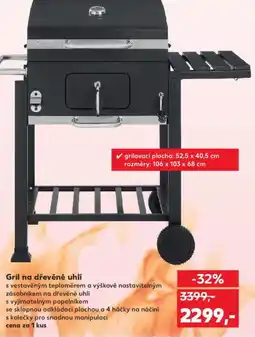 Kaufland Gril na dřevěné uhlí nabídka