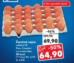 Kaufland Čerstvá vejce nabídka