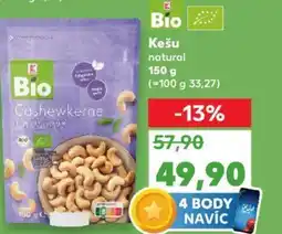 Kaufland Bio Kešu nabídka