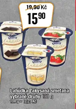 TEMPO Lahůdka Zakysaná smetana vybrané druhy nabídka
