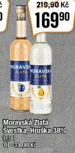 TEMPO Moravská Zlatá Švestka, Hruška 38% 0.5L nabídka