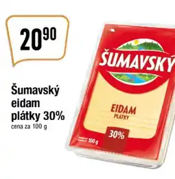 TEMPO Šumavský eidam plátky 30% nabídka