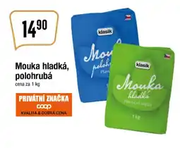 Mouka hladká, polohrubá