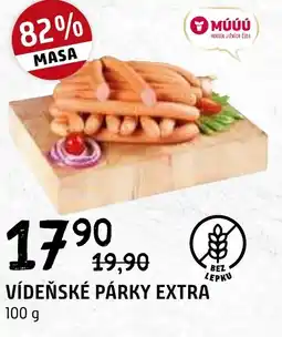 Terno VÍDEŇSKÉ PÁRKY EXTRA 100 g nabídka