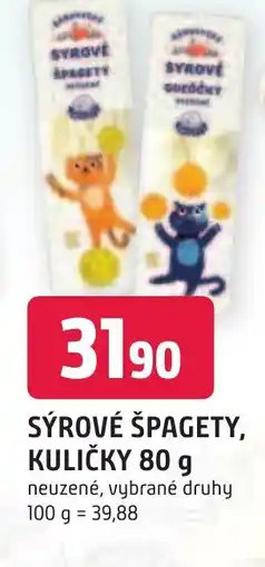 Trefa SÝROVÉ ŠPAGETY, KULIČKY 80 g nabídka