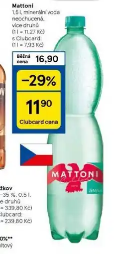 Tesco Mattoni nabídka
