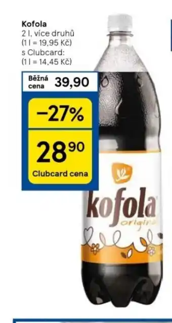 Tesco Kofola 2 L nabídka