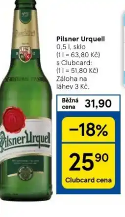 Tesco Pilsner Urquell nabídka