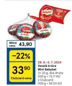 Tesco Mini babybel nabídka