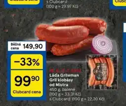Tesco Gril klobásy od mistra nabídka