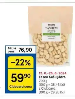 Tesco Kešu jádra nabídka