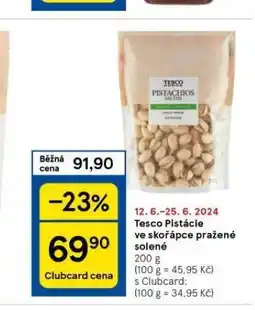Tesco Pistácie ve skořápce pražené nabídka