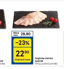 Tesco Anglická slanina nabídka