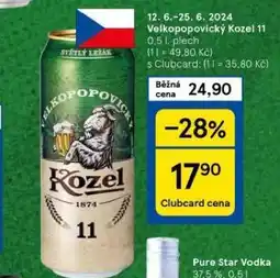 Tesco Pivo velkopopovický kozel nabídka