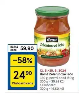 Tesco Hamé zeleninové lečo nabídka