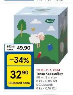 Tesco Tento kapesníčky nabídka
