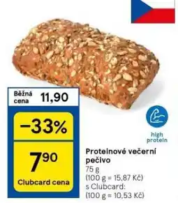 Tesco Proteinové večerní pečivo nabídka