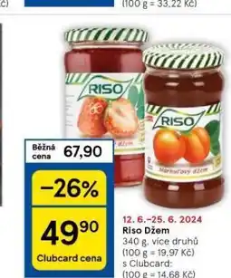 Tesco Riso džem nabídka