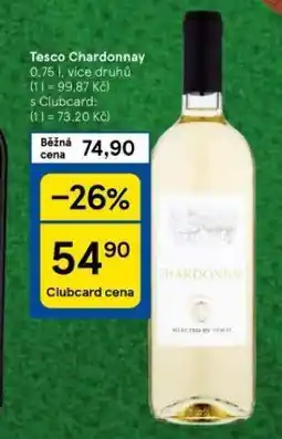 Tesco Chardonnay nabídka