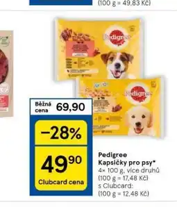 Tesco Pedigree kapsičky pro psy nabídka