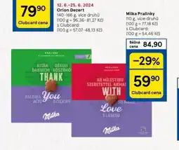 Tesco Milka pralinky nabídka