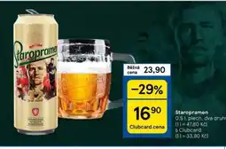 Tesco Pivo staropramen nabídka