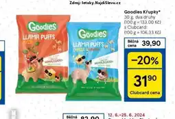 Tesco Goodies křupky nabídka