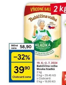 Tesco Babiččina volba mouka nabídka