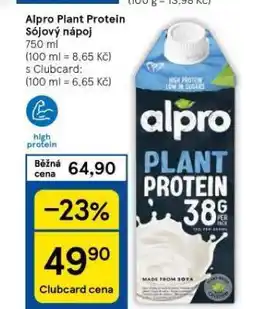 Tesco Alpro sójový nápoj nabídka