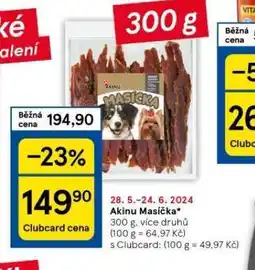 Tesco Akinu masíčka nabídka