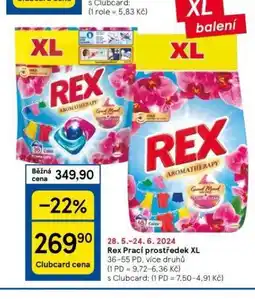 Tesco Rex prací prostředek nabídka