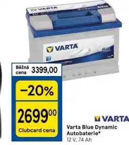 Tesco Varta autobaterie nabídka
