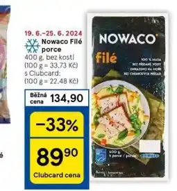 Tesco Nowaco filé porce nabídka