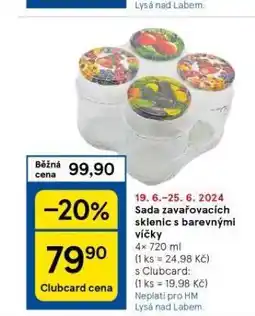Tesco Sada zavařovacích sklenic nabídka