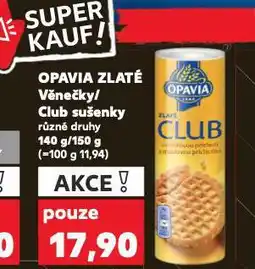 Kaufland Opavia zlaté věnečky / club sušenky nabídka