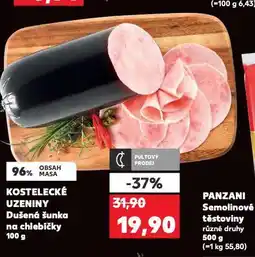 Kaufland Dušená šunka na chlebíčky nabídka