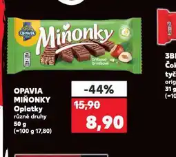 Kaufland Opavia miňonky oplatky nabídka