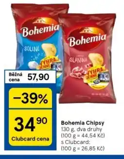 Tesco Bohemia Chipsy nabídka