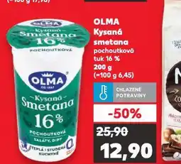 Kaufland Olmy kysaná smetana nabídka