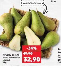 Kaufland Hrušky zelené nabídka